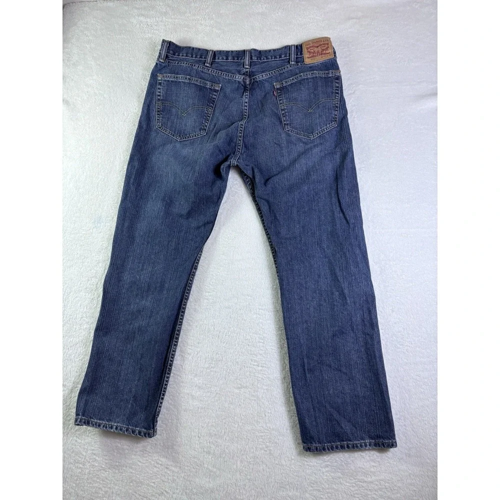 Levi's 505 Regular Fit Jeans Mens 40x30 Blue Medium Wash Straight Leg Denim
